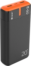 Powerpank Tracer EnerGen 20000 mAh PD ja QC 3.0-ga, must-oranž