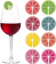 Silikoonist klaasi- ja pokaalitägid, 8 tk