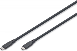 Silikoonist USB-C–USB-C kaabel 2 m, USB 3.2 Gen2 4K 100W, must