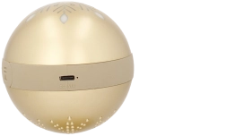 Jõuluehe kuusele Bluetooth-kõlariga, kuldne 8,5 × 8,5 × 9,5 cm – 1 tk