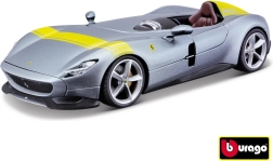 Ferrari Monza SP1 hõbedane/sinine metallist mudel 1:24
