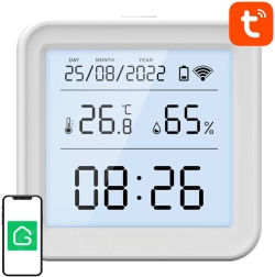 Nutikas Wi‑Fi temperatuuri- ja niiskusandur GOSUND S6 LCD-ekraaniga