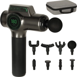 Kaasaskantav massaažipüstol LED-ekraaniga 8-ühes