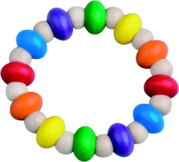 DETOA painutatav puidust rõngas 9 cm lastele alates 6. elukuust