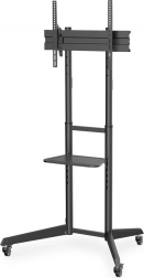 Mobiilne TV-statiiv riiuliga 37–70", kandevõime 50 kg, VESA kuni 600 × 400