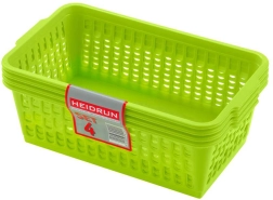 Plastkorvid HEIDRUN 25 × 14,5 × 10,5 cm, komplekt 4 tk