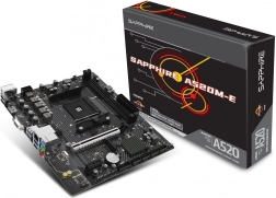 SAPPHIRE A520M-E AM4 mATX emaplaat