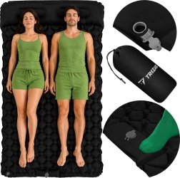 Trizand isetäituv kaheinimese matkamatt 120 × 190 cm integreeritud jalapumba ja kotiga