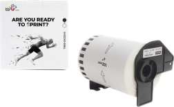 TB Print etiketid Brotheri jaoks, must valgel, 102 mm x 30,48 m (asendusrull dk-22243)