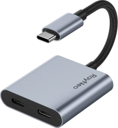 Laadiv USB‑C adapter RAYNEO AR nutiprillidele, 4K 60 Hz, Power Delivery 100 W