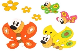 Puidust kaunistus Liblikad ja Lilled