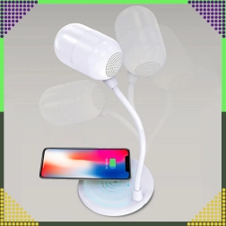 Lauale LED-lamp induktsioonlaadijaga 5 W ja Bluetooth-kõlariga