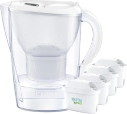 BRITA Marella XL 3,5 l valge filtreerimiskann + 4 MAXTRA PRO Pure Performance filtrit
