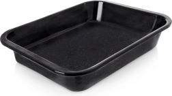 Emailitud sügav ristkülikukujuline ahjuplaat 41 × 32 × 6 cm