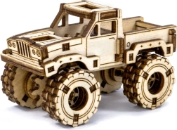Puidust 3D pusle – kokkupandav monster truck