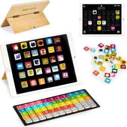 ECOTOYS puidust hariv tahvel magnettahvliga