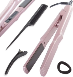 Keraamiliste plaatidega reguleeritava temperatuuriga juuksesirgendaja Ceramic