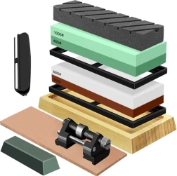 RUHHY vesiterituskivi nugadele – komplekt mitme teralisuse ja nahkrihmaga