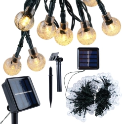 Solar Garden String Lights 10 m, 100 LED, Warm White