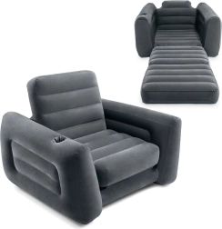 Täispuhutav tugitool ja voodi 2-ühes 221x107x66 cm Intex