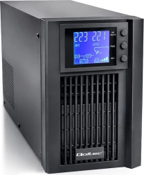 UPS varutoiteallikas Qoltec 1 kVA 800 W puhta siinuslainega, AVR-i ja LCD-ga