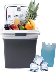 Autosse kaasaskantav soojendusfunktsiooniga külmik, 29 L, grafiit