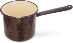 Pruun emailitud kastrul 12 cm, 1,2 l