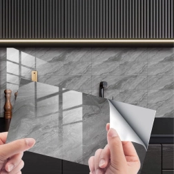 Iseliimuvad marmoriefektiga seinapaneelid 30 × 15 cm, komplekt 16 tk