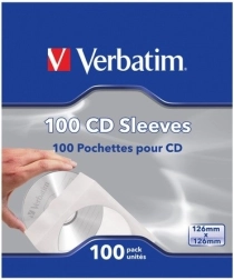 VERBATIMi aknaga paberümbrikud CD-le, 100 tk