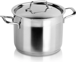 Roostevabast terasest pott kaanega ANETT 16 cm, 2,3 l
