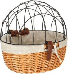 punutud jalgrattakast metallpuuriga koerale ja kassile