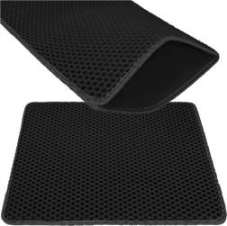 Kassimati PURLOV 60 × 45 cm, must, kahekordne EVA honeycomb