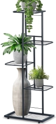 Metallist must viiekorruseline lillealus 96 cm
