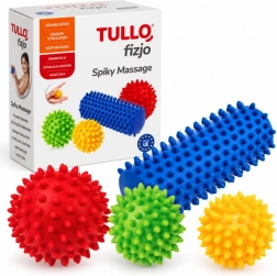 Tullo naastudega massaažikomplekt, 4 osa