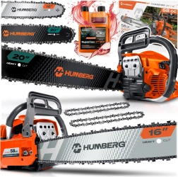 Gasoline chainsaw Humberg HM-660 58 cm³ (16"/20") + 2T oil
