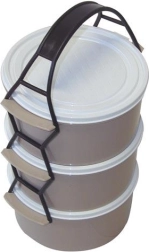 Plastist toidukandja 3×1,0 l