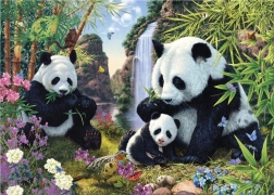 Pusle „Peidetud pandad” 1000 tükki – Secret Collection
