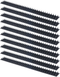 Plastist linnupeletusogad, mustad, 50 × 4,5 cm, 10 tk