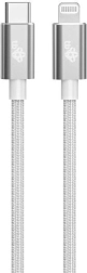Lightning-kaabel MFi – USB C hõbedane 1 m