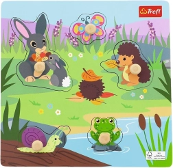 Puidust pusle Loomakesed niidul – 5 tükki