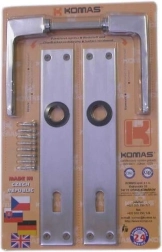 Aluminum handle with escutcheon for key