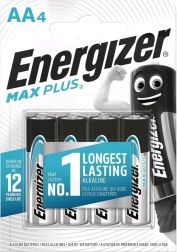 Aluselised patareid AA ENERGIZER MAX PLUS, 4 tk