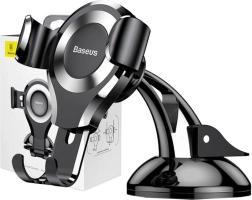 BASEUS Osculum Gravity Car Phone Holder, Black-Silver