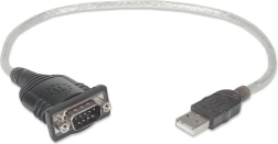 USB-adapter jadapordi RS232 (DB9) jaoks, kaabliga 45 cm