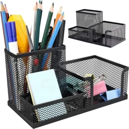 Must võrgust lauakorraldaja 3 lahtriga