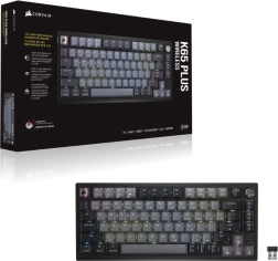 Juhtmevaba mehaaniline klaviatuur CORSAIR K65 Plus 75% RGB