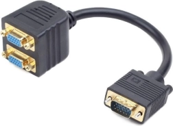 VGA adapter 2xVGA-le 20 cm