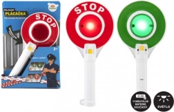 Plastikust politsei peatumismärk tuledega