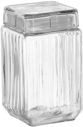 Kandiline klaasist purk 1,7 l klaaskaanega