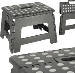 Kokkupandav libisemiskindel taburet 22 cm – tumehall